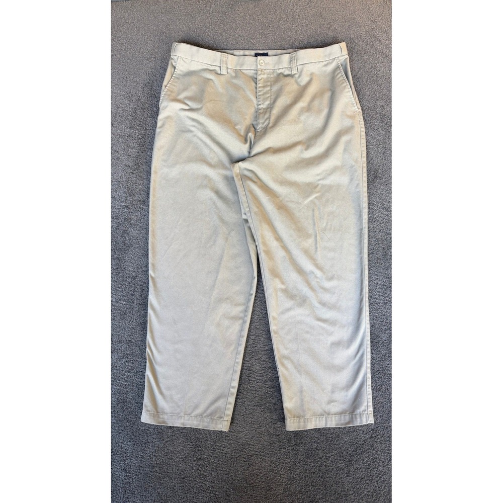 Puritan‎ Mens Khaki Chino Pants Straight Leg Tan Flat Front 42x30